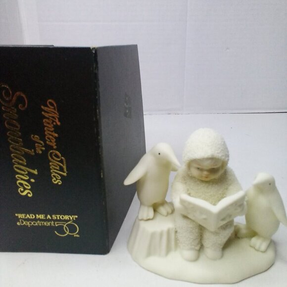 Department 56 Winter Tales Snowbabies Read Me A Story Figurine Christmas - Picture 2 of 15